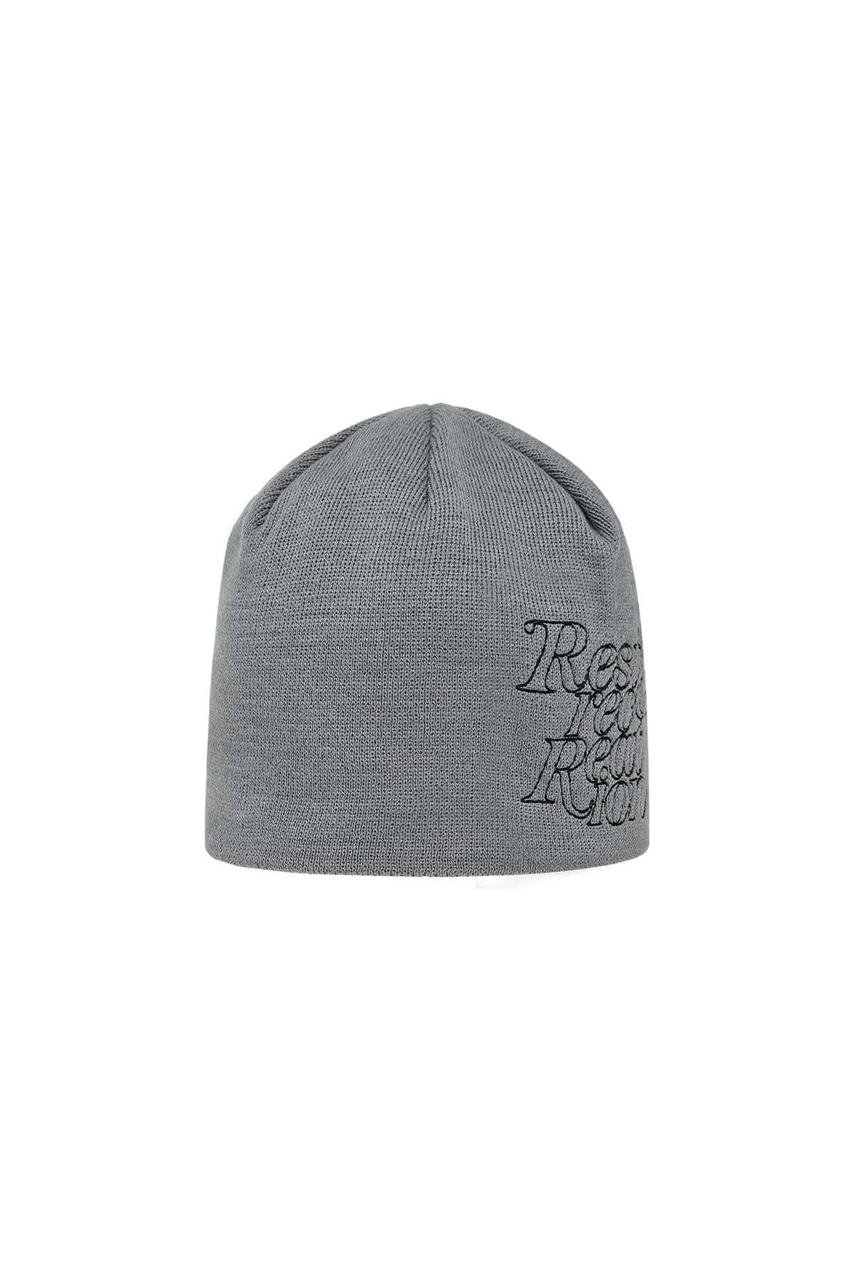 STITCH LOGO BEANIE - CHARCOAL