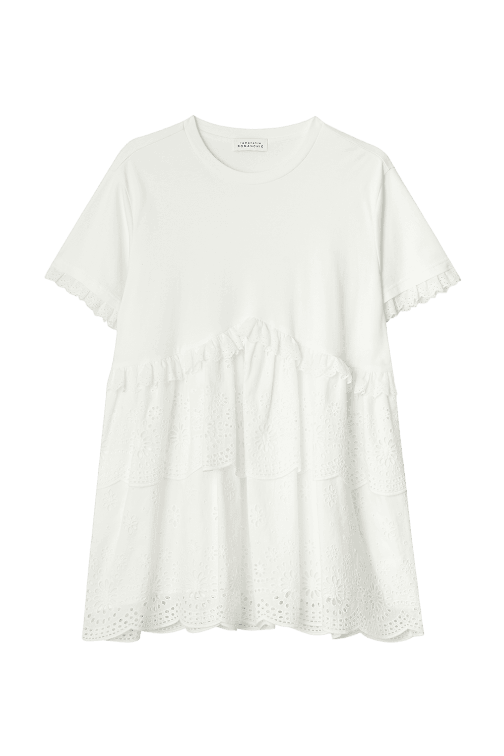 Romantic Lace Frill Dress (Ivory)