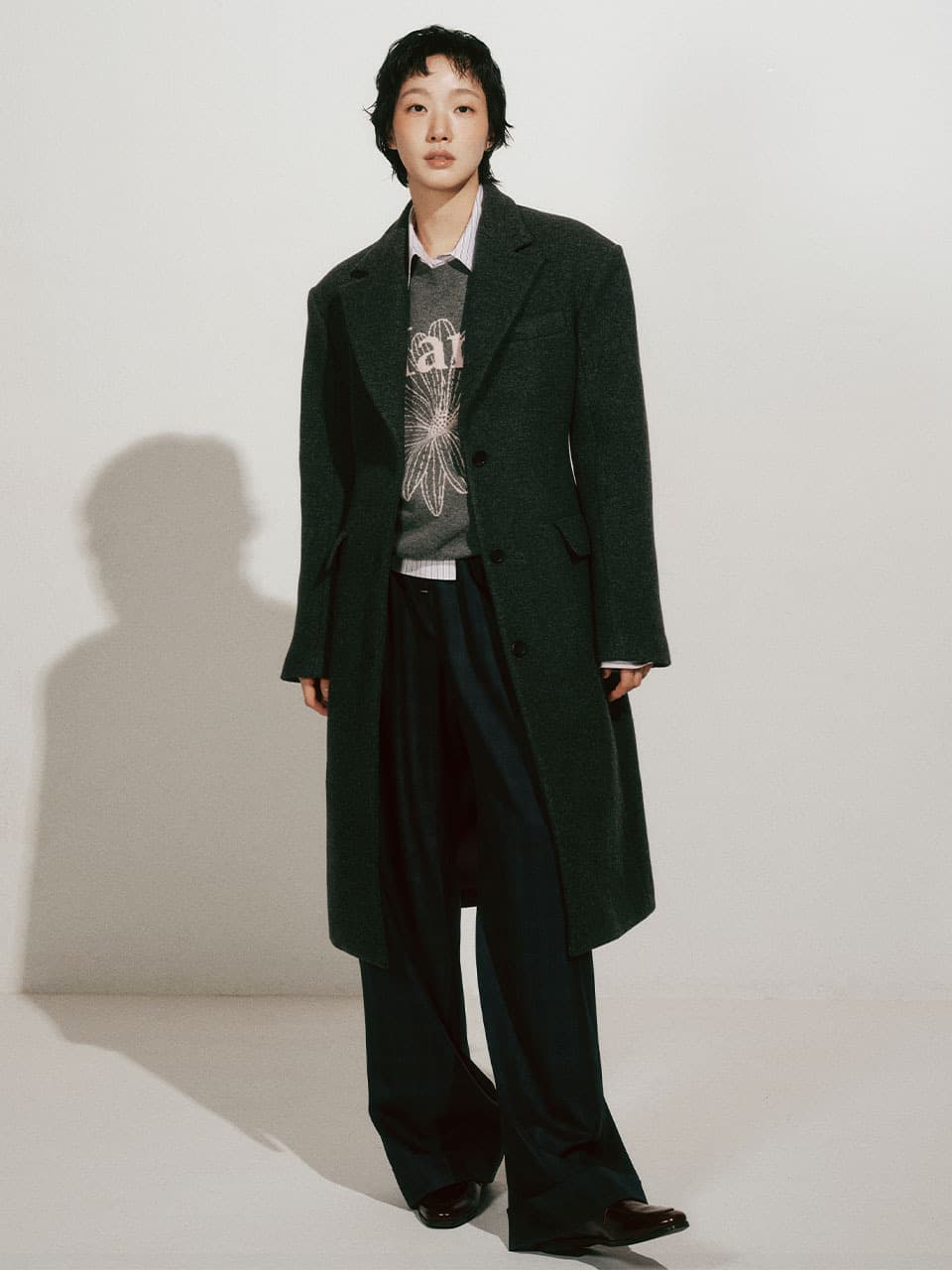 PURE WOOL HOURGLASS COAT_CHARCOAL
