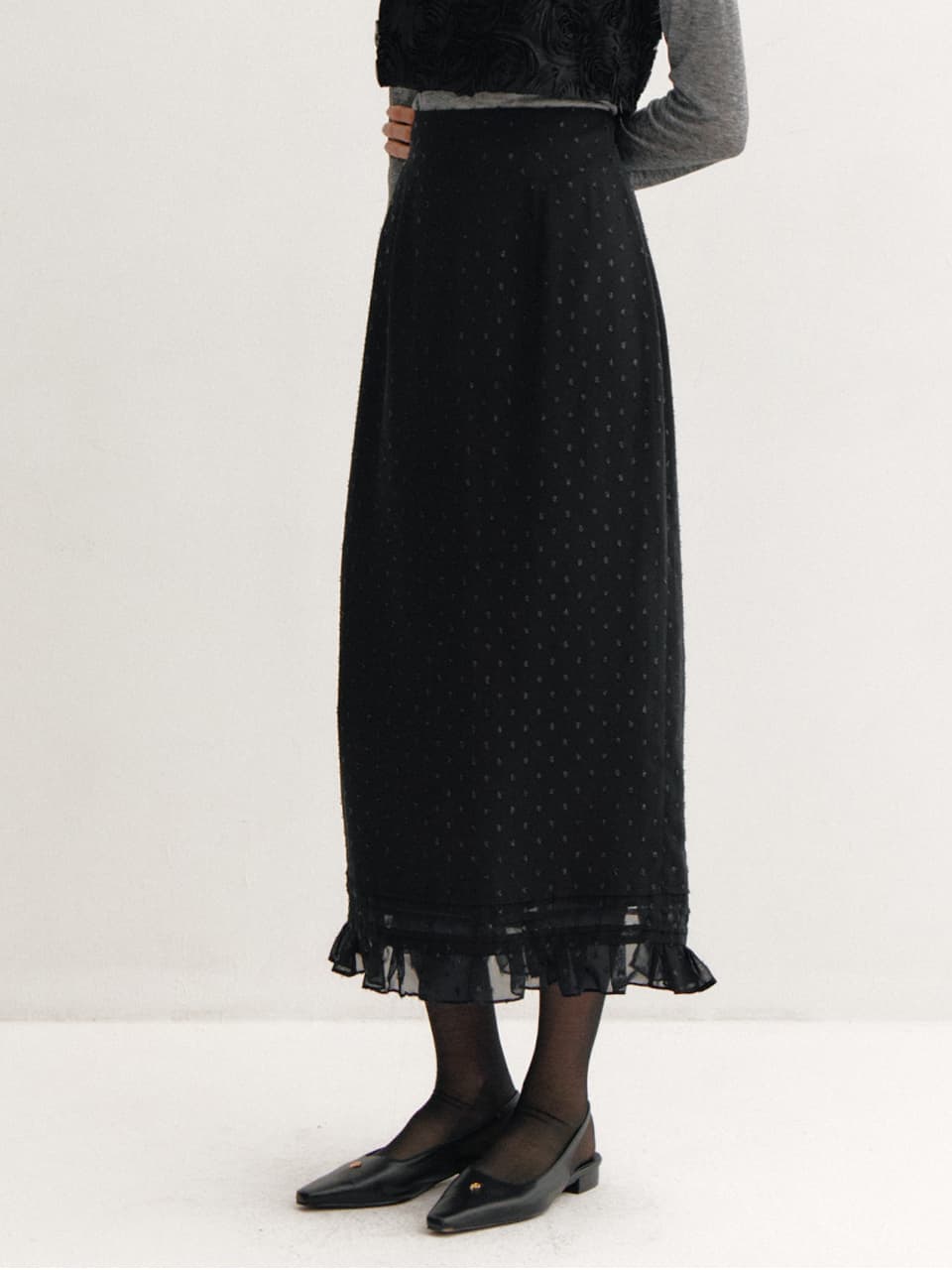 Cosmos Shiffon Skirt(2color)