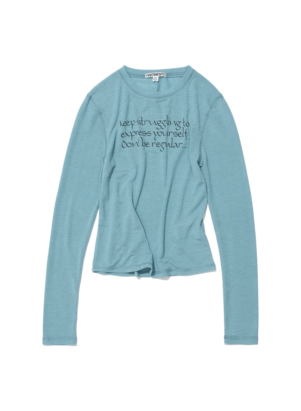 DBR SLOGAN PRINTED LONG SLEEVE TEE_EMERALD