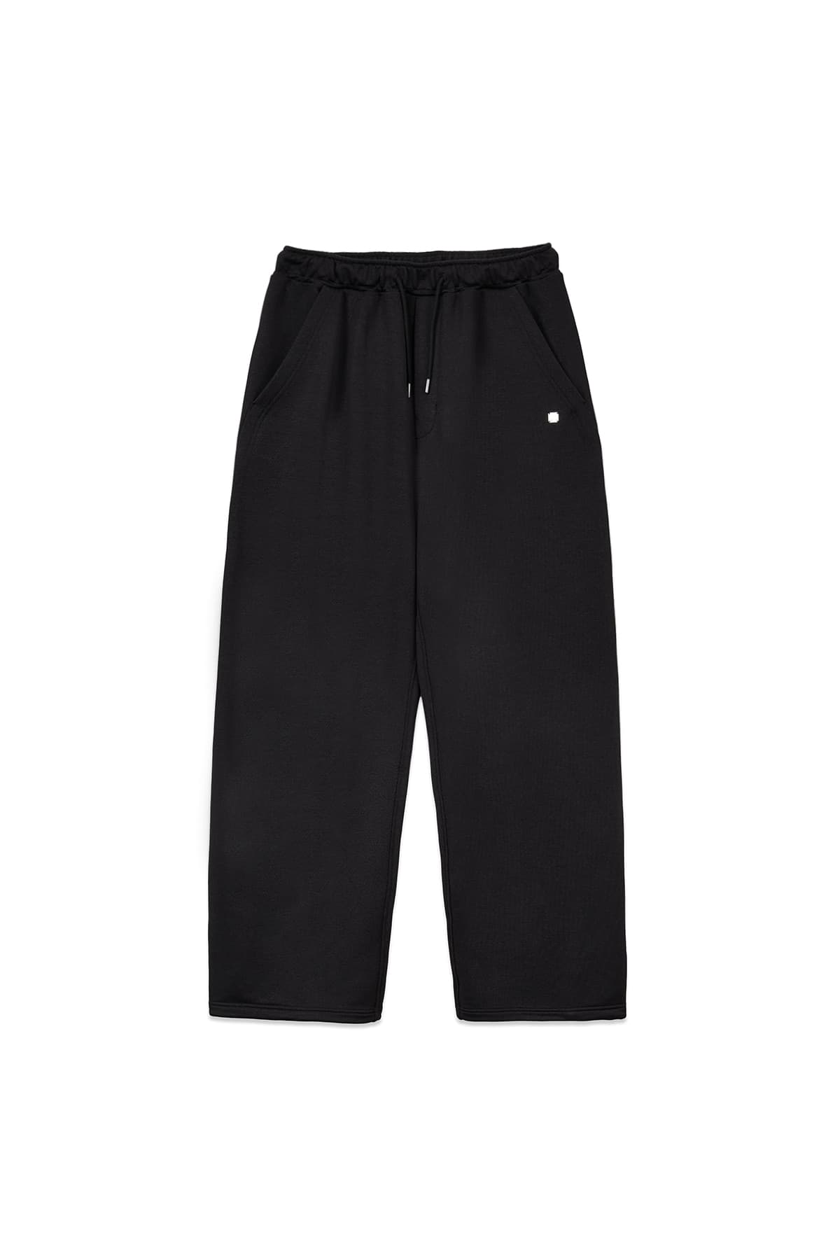 BACK POCKET GLITTER SWEATPANTS FOR MEN IN BLACK