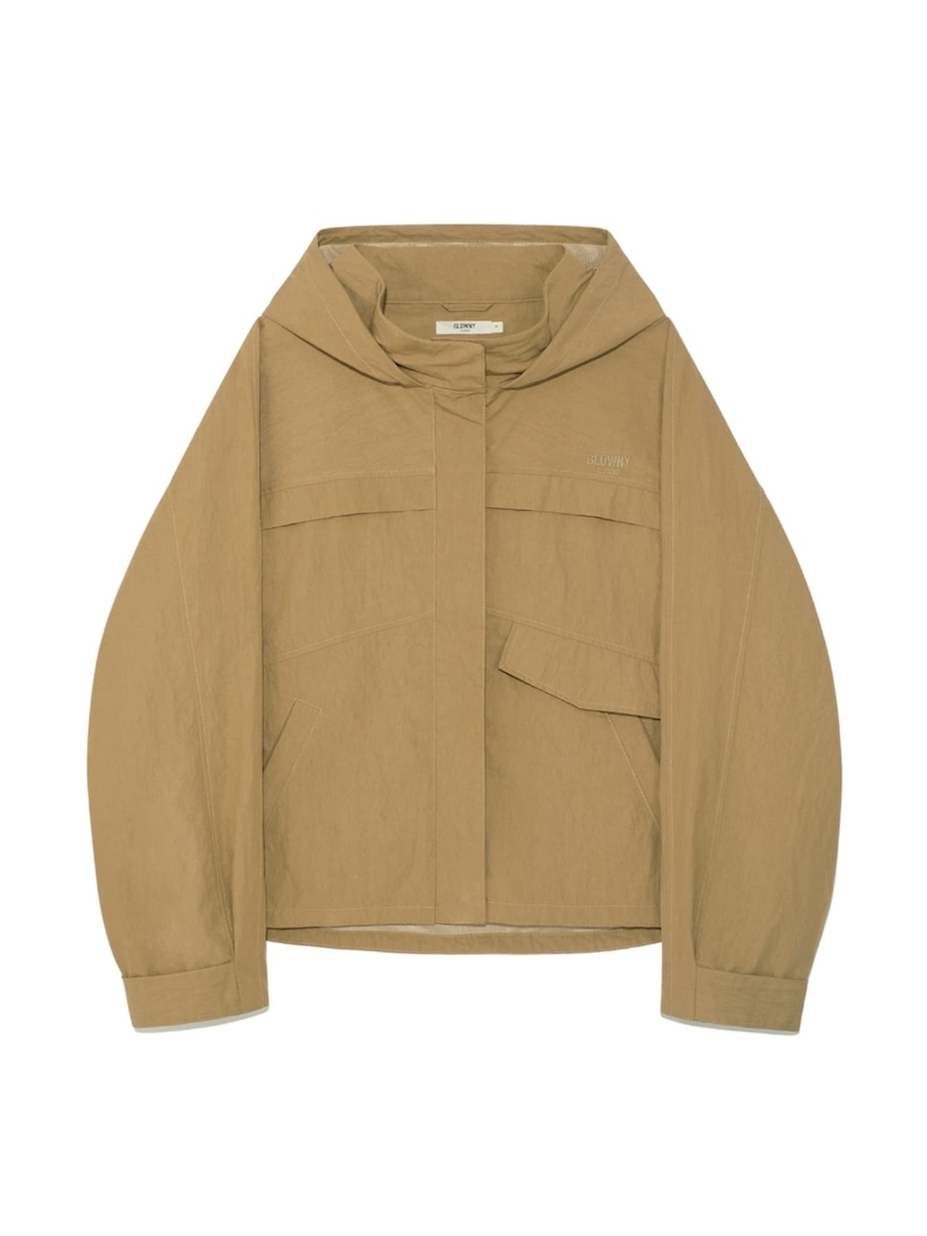 G PACKABLE HOOD JACKET (BROWN)