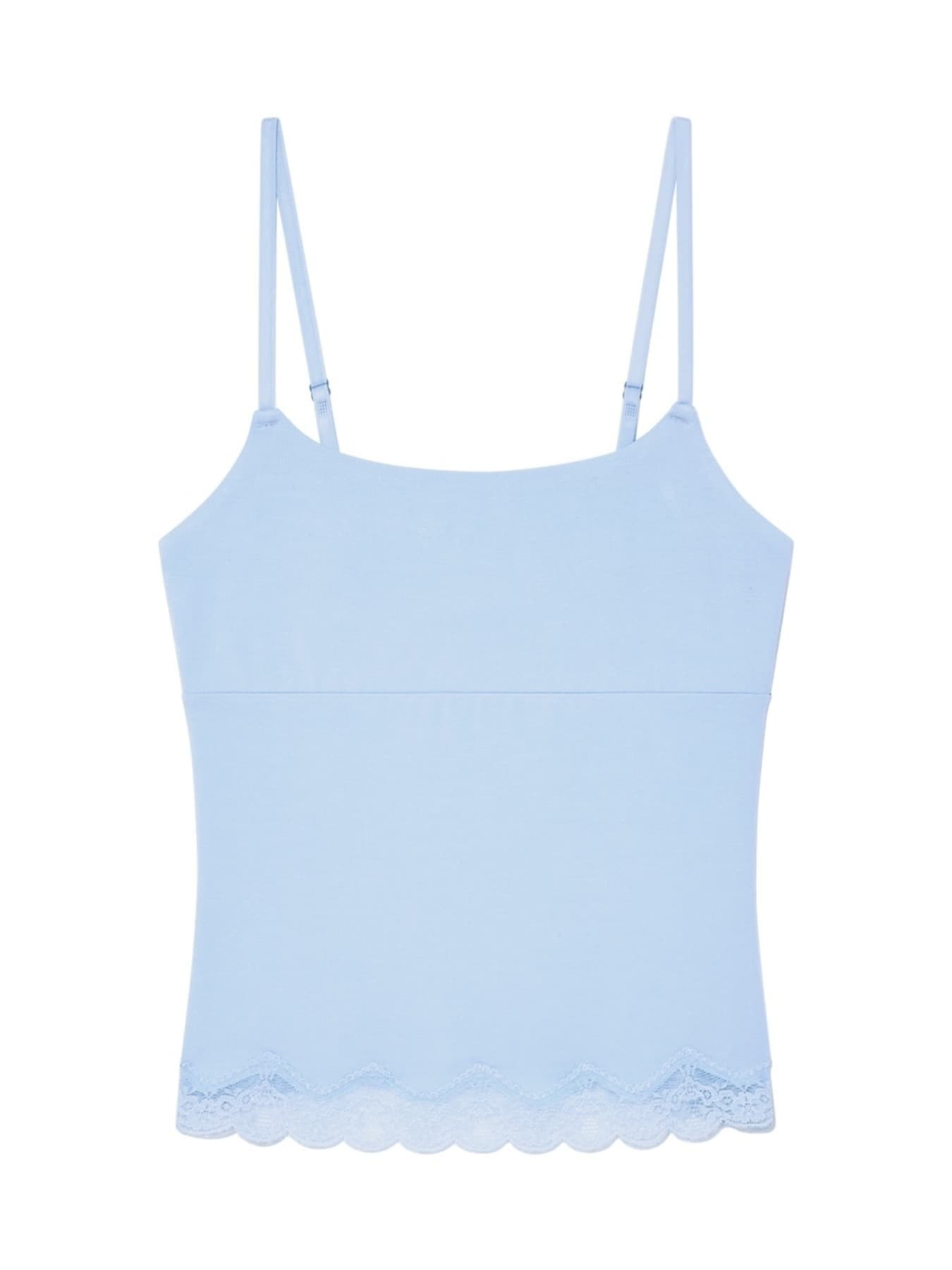 HEART LACE CAMI (BABY BLUE)