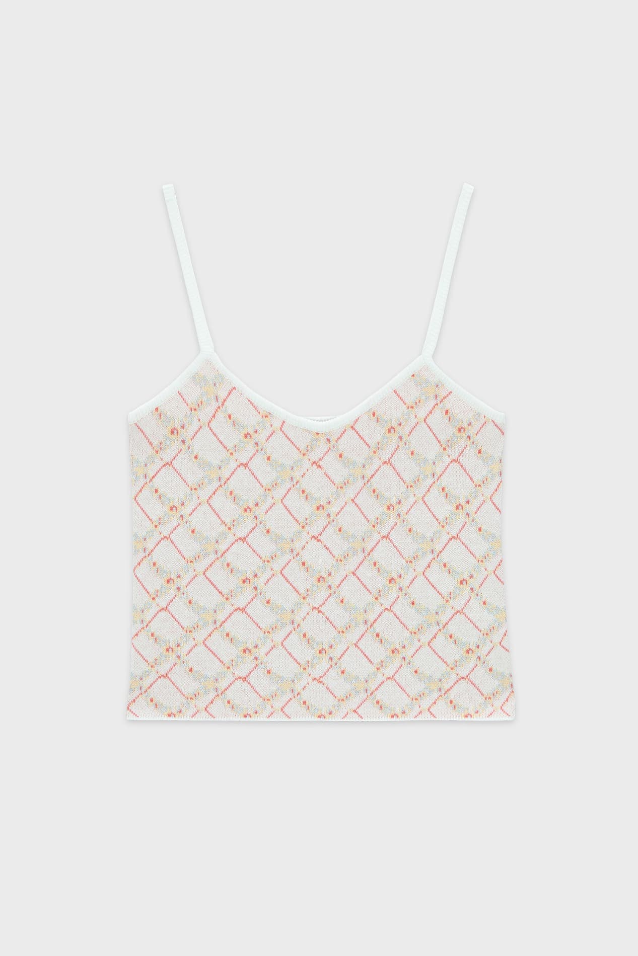 Flower Pattern Sleeveless (Off White)