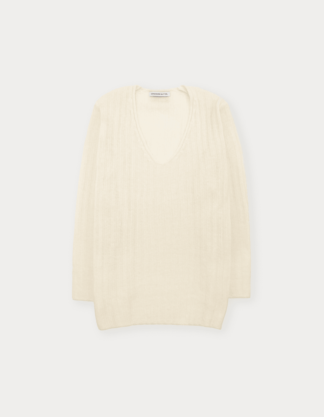Veggie V-Neck Knit - Ivory