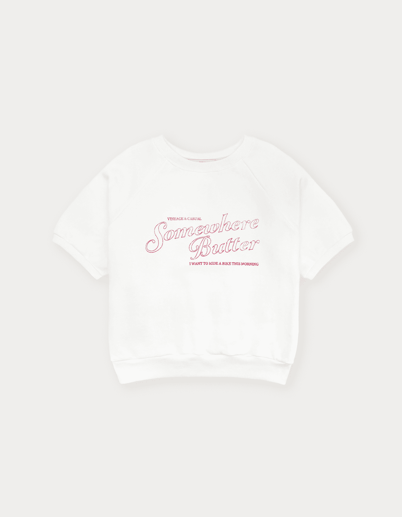 Crack Logo Half Sweatshirt - Ivory
