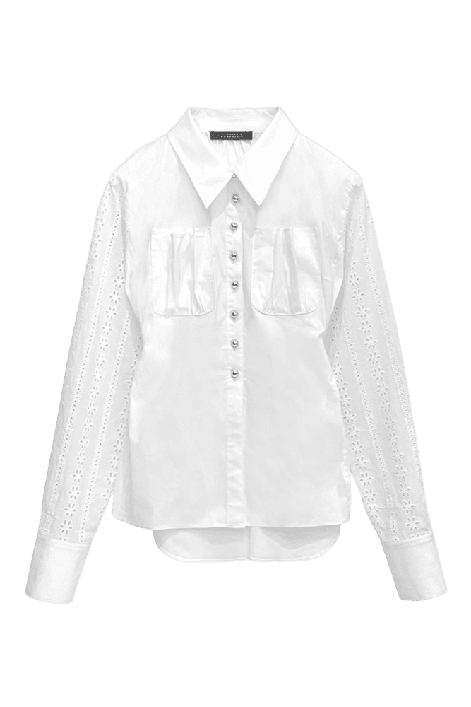 Belted Shirt (White)