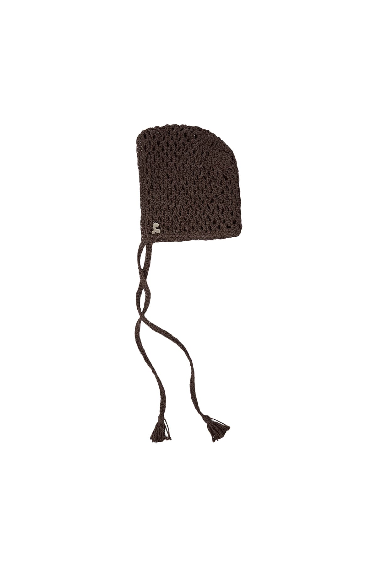 RR HANDMADE KNIT BONNET - BROWN