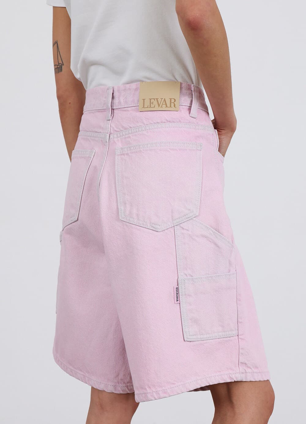Carpenter Half Denim - Fade Pink