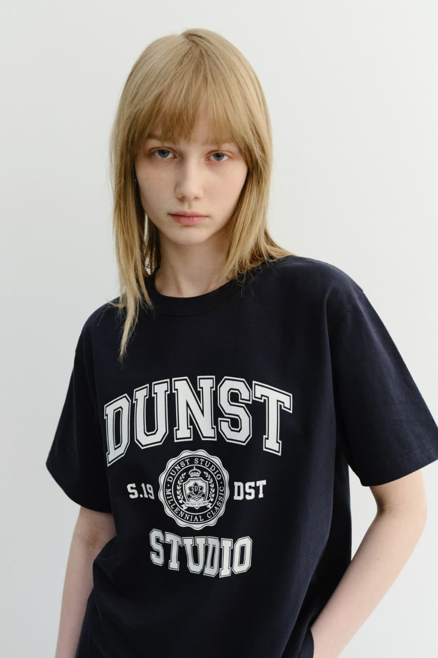 UNISEX CLASSIC LOGO T-SHIRT FRENCH NAVY_UDTS6B139N2