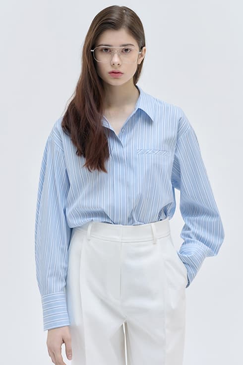 25SN basic shirts [BL/ST]