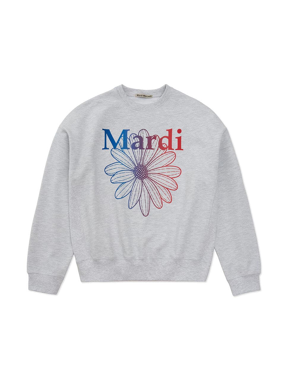SWEATSHIRT FLOWERMARDI FRANCECOREE140 GRADATION_HEATHER