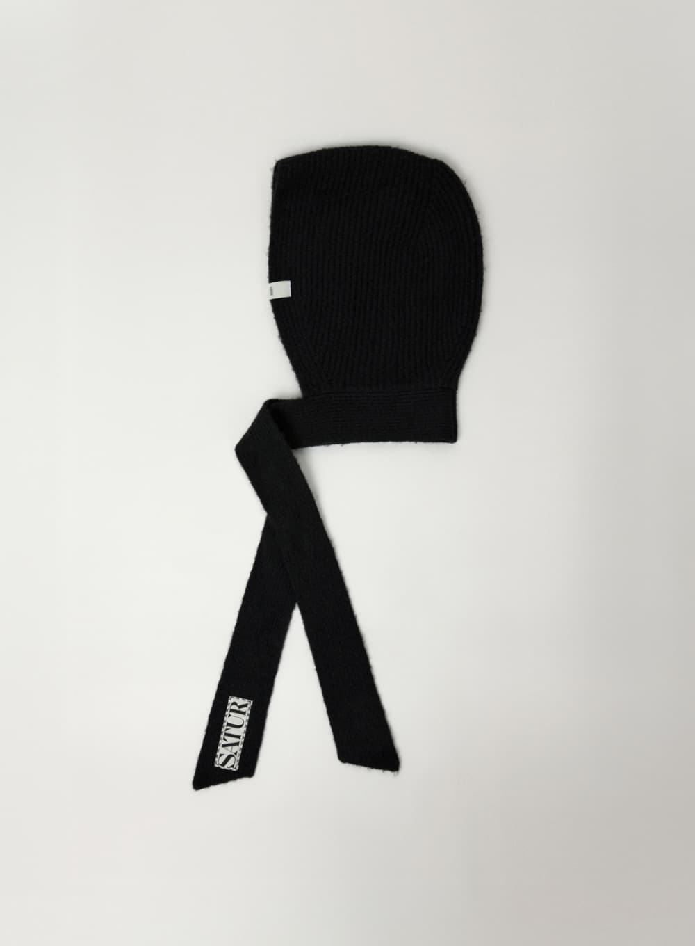 (W) Knit Balaclava - Black