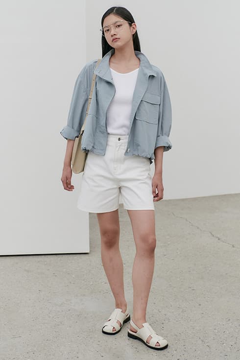 Summer denim half pants [WH]