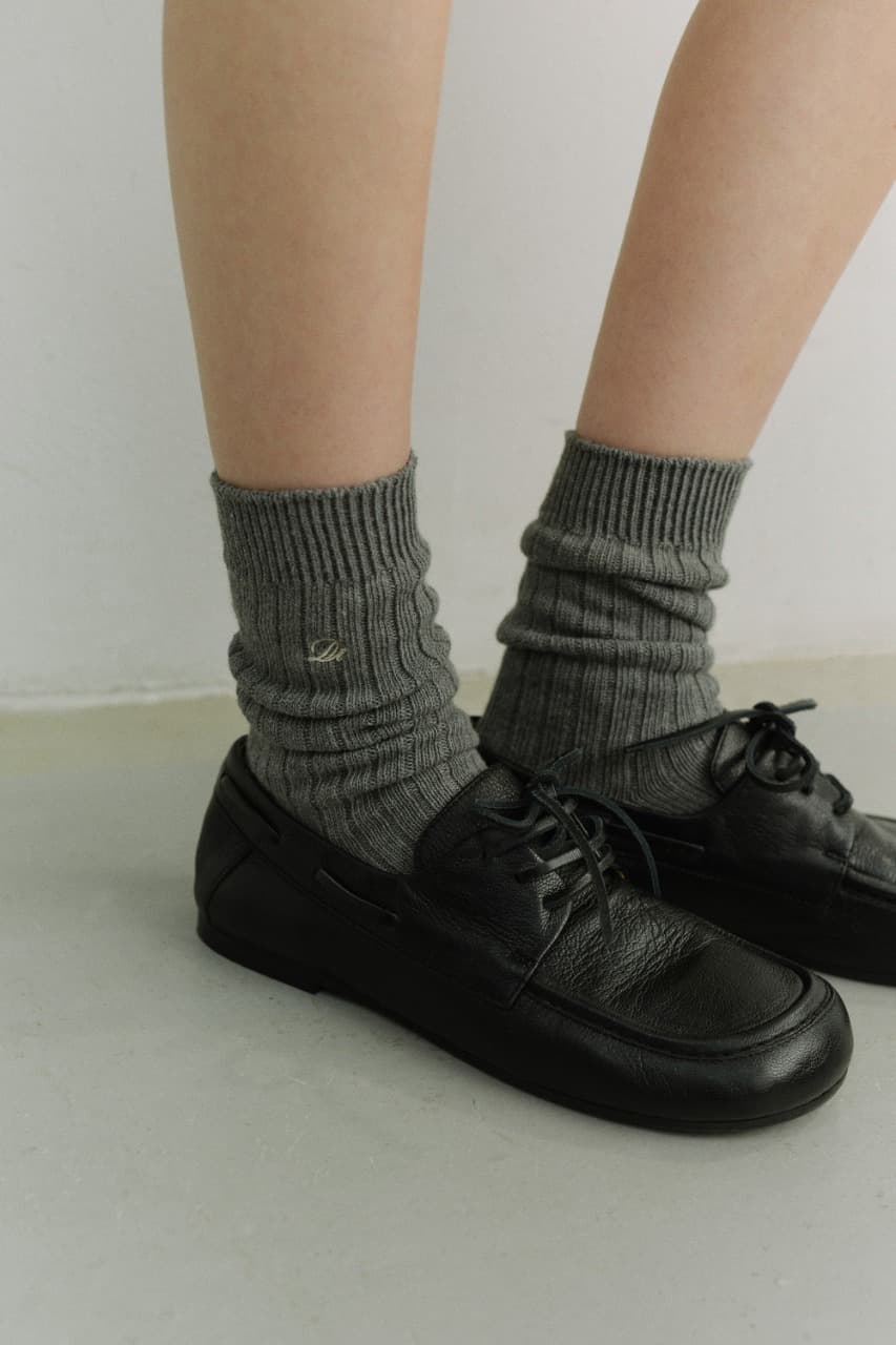 CLASSIC LOGO SOCKS CHARCOAL GREY_UDSS6E102G3