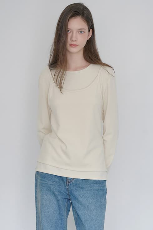 25WN layered t-shirts [3colors]