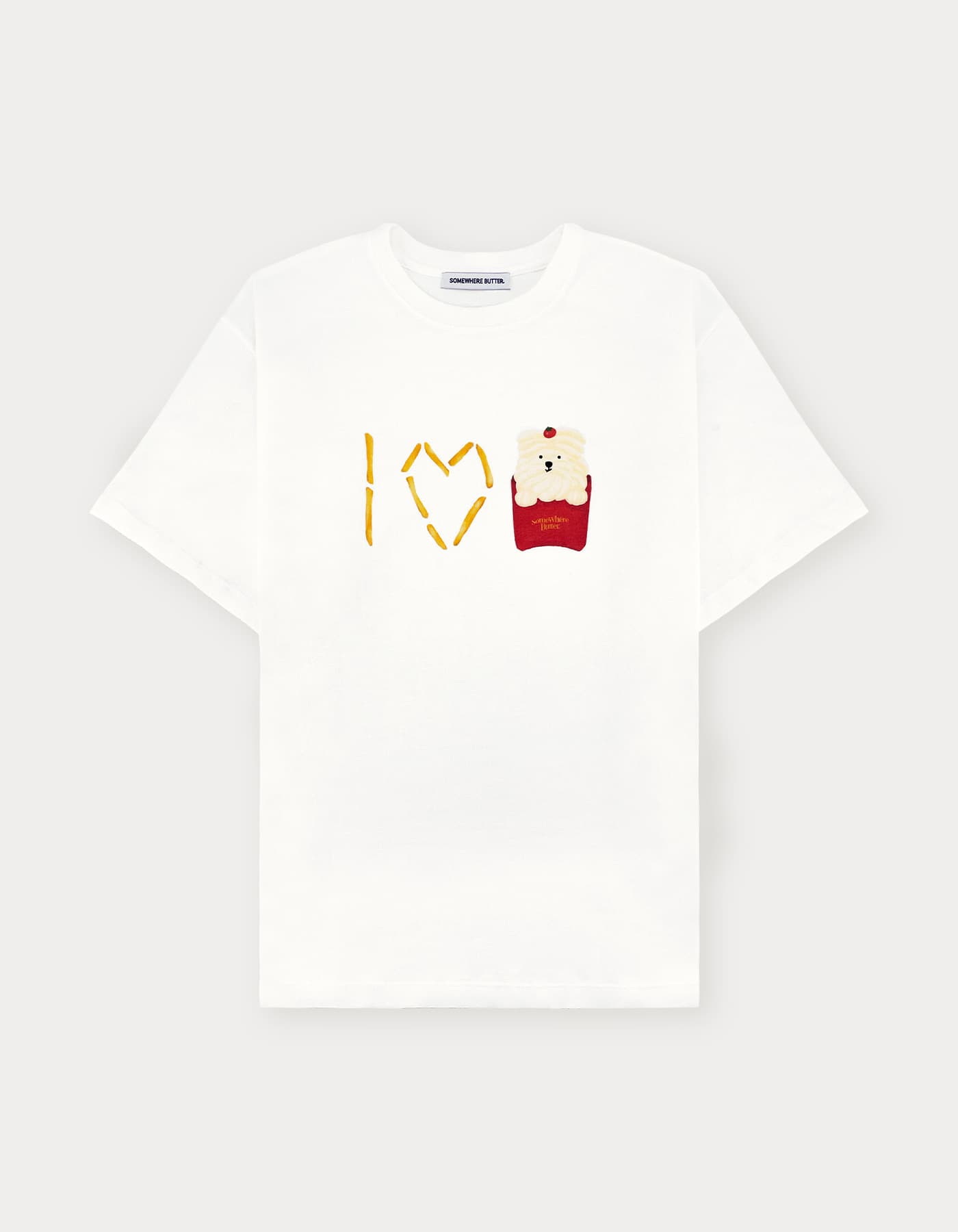 I Love Butteree Over-Fit Top - Ivory