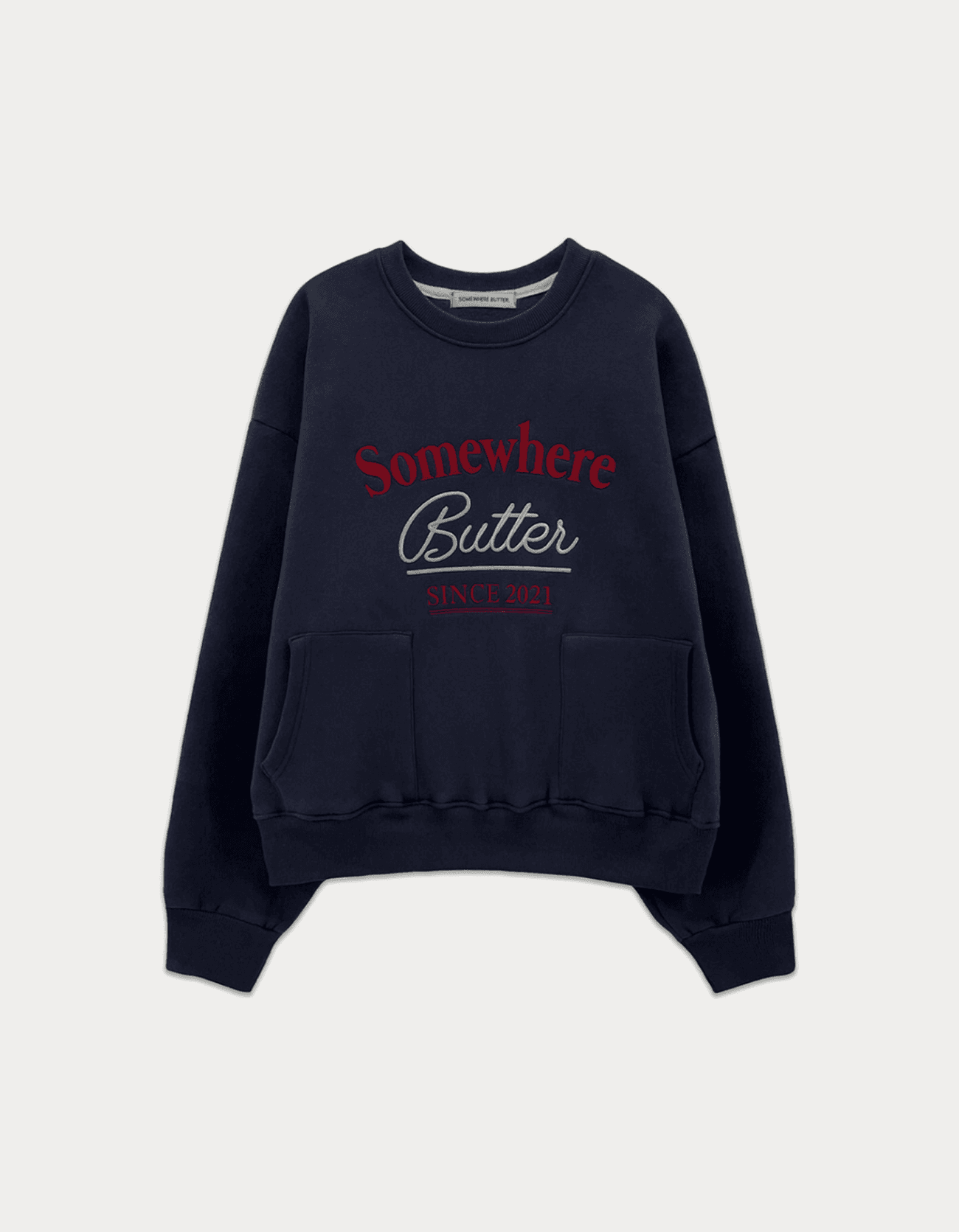Pocket Vintage Sweatshirt - Navy