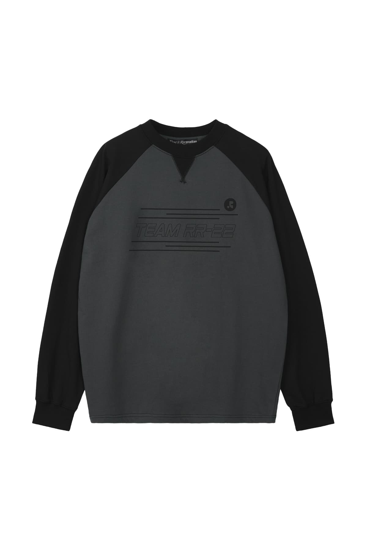 OVERSIZED RAGLAN SWEATSHIRT - CHARCOAL