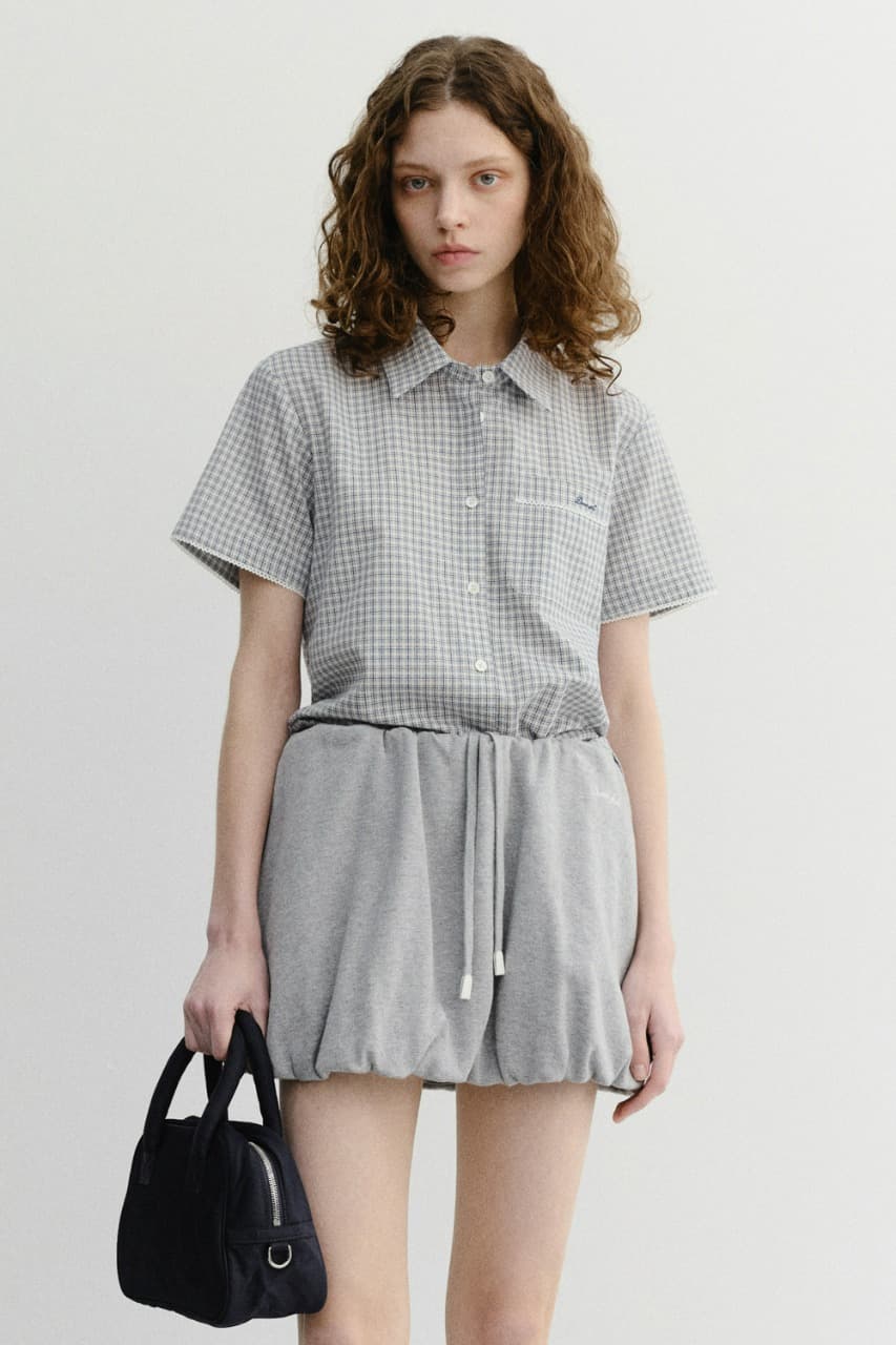 LACED CHECKED SHIRT BLUE CHECK_UDSH6B231B2