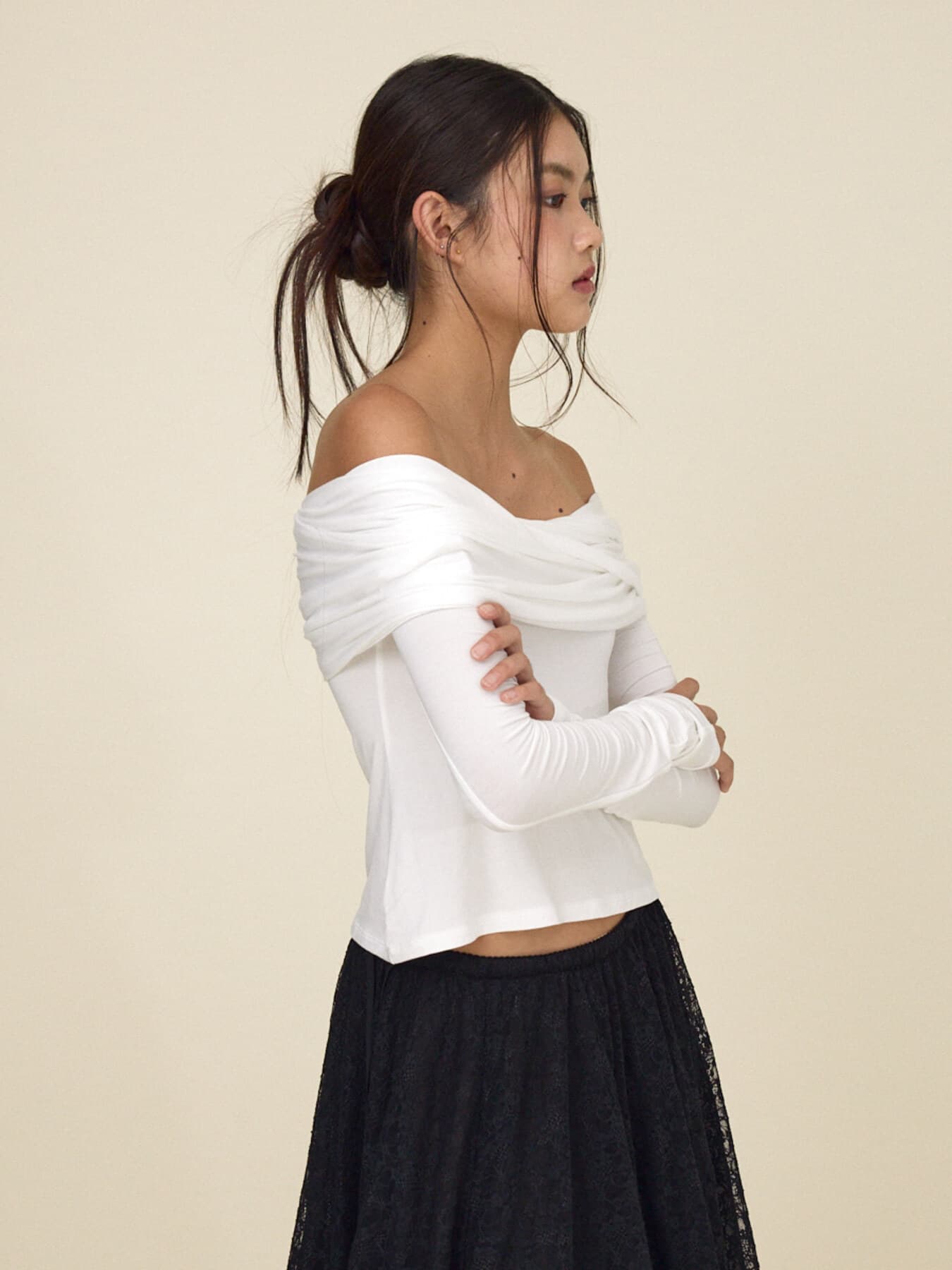 LITTLE WAVES LONG SLEEVE (WHITE)