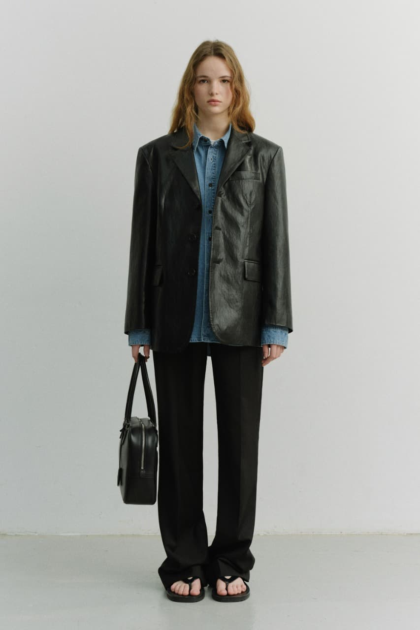 STRAIGHT SLACKS BLACK_UDPA6A202BK