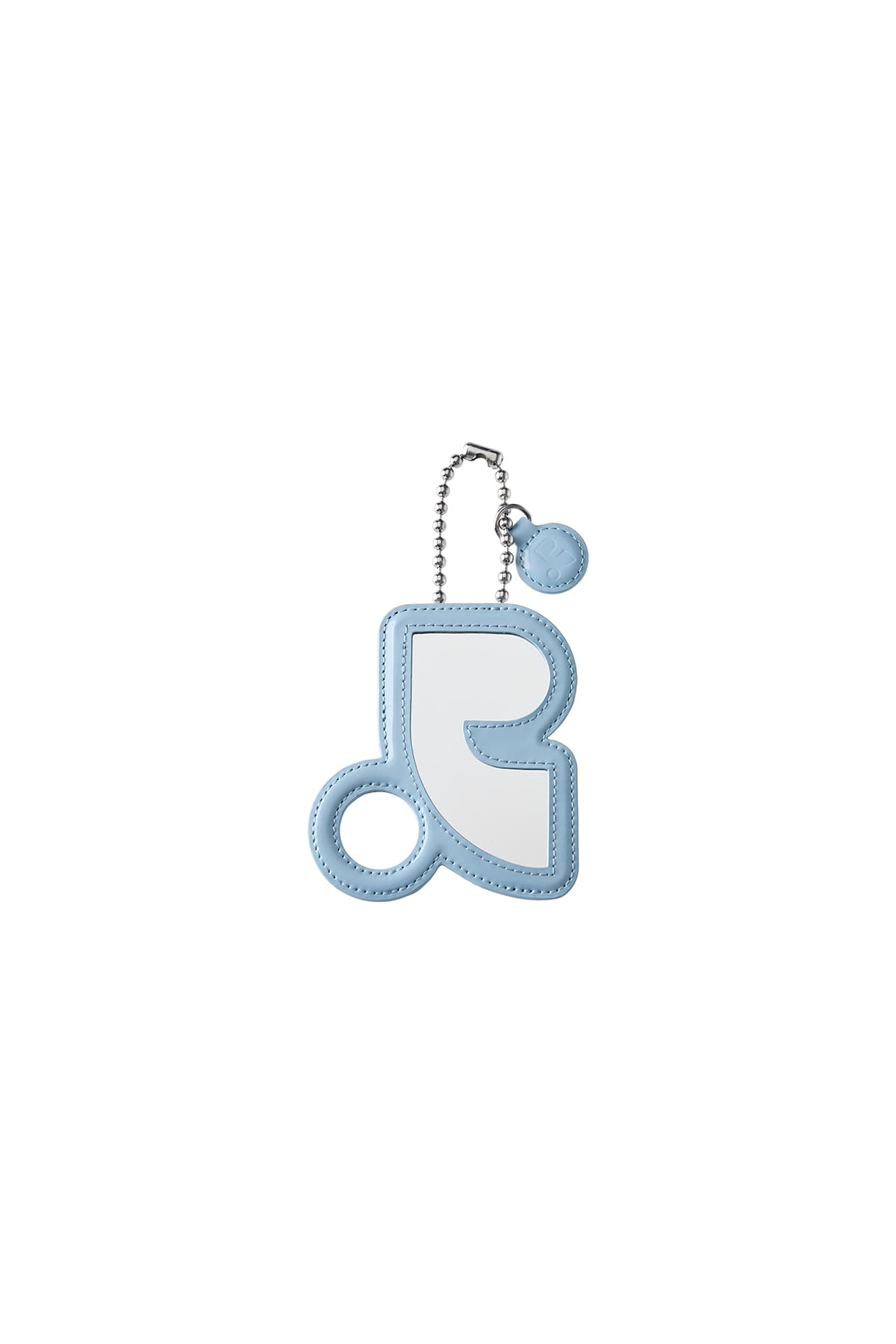 MIRROR CARD HOLDER KEYRING - SKY BLUE