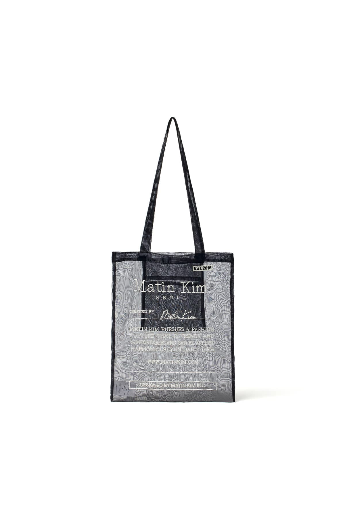ORGANZA ECOBAG IN BLACK