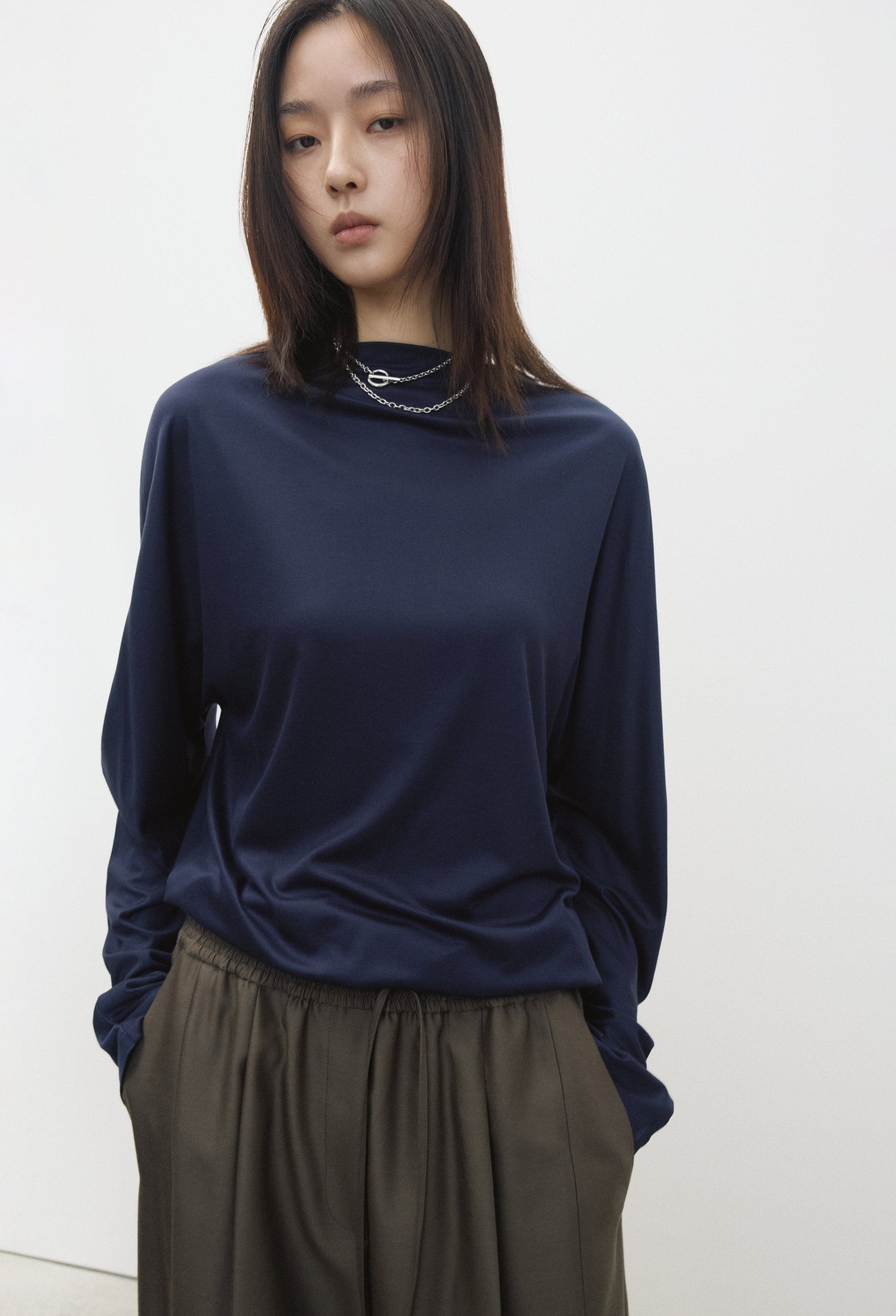 실켓 텐션 탑 네이비