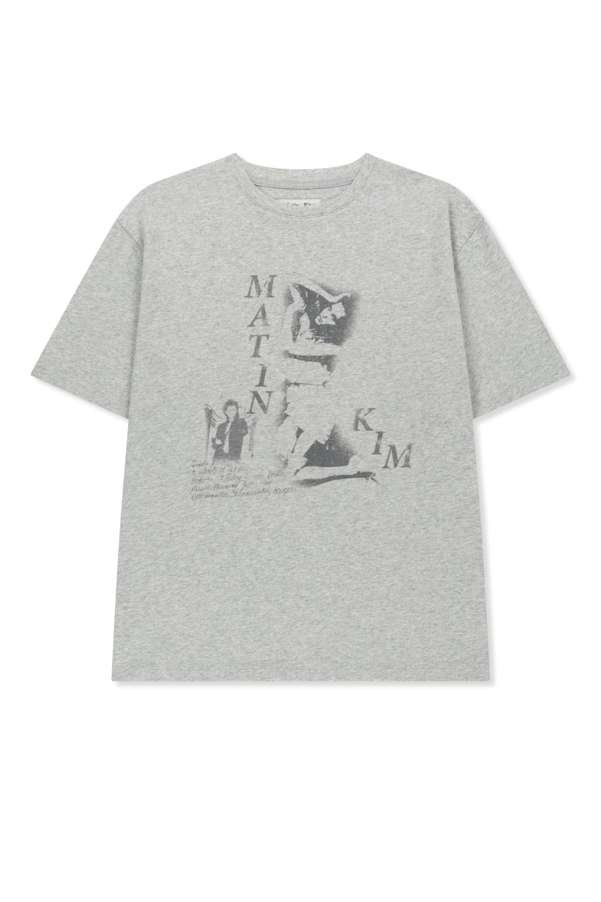 PORTRAIT GRAFFITI LOGO TOP IN LIGHT GREY