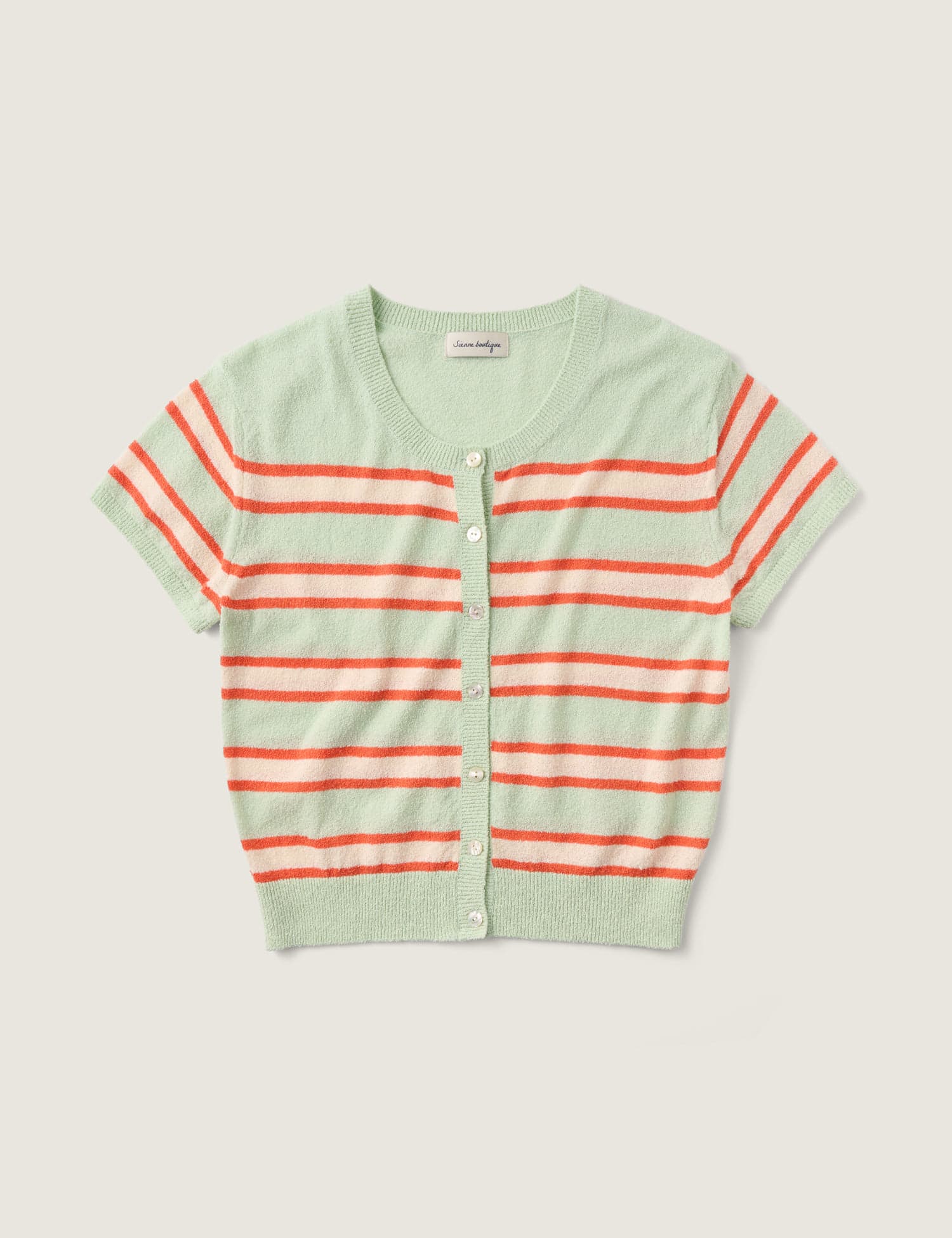 Ash Stripe Cardigan (Mint)