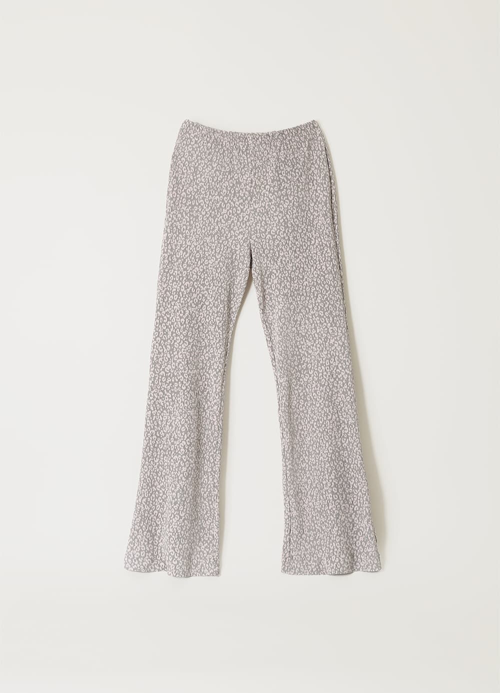 Faint Leopard Layered Pants - Faint Pink