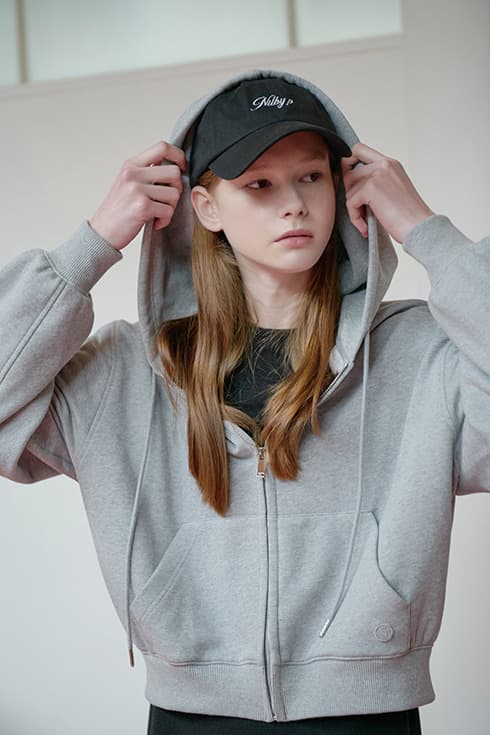 25FN hoody zip-up [M/GY]
