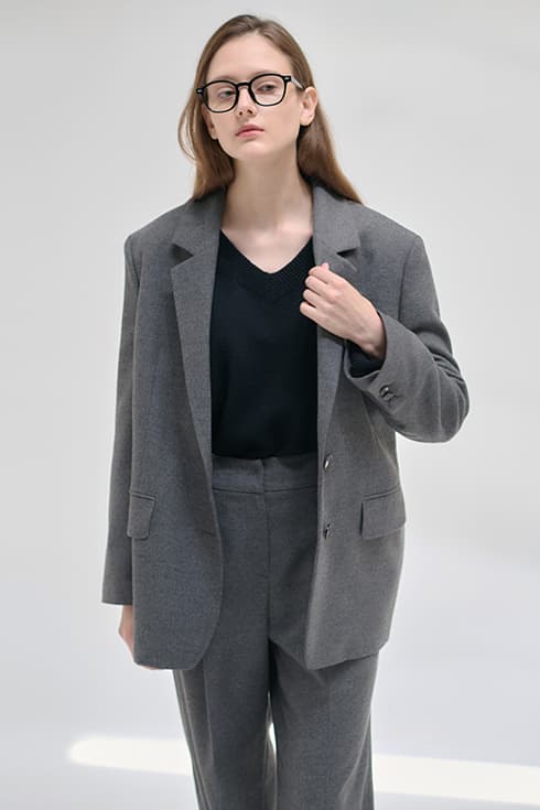 24FN relax-fit basic jacket [GY]