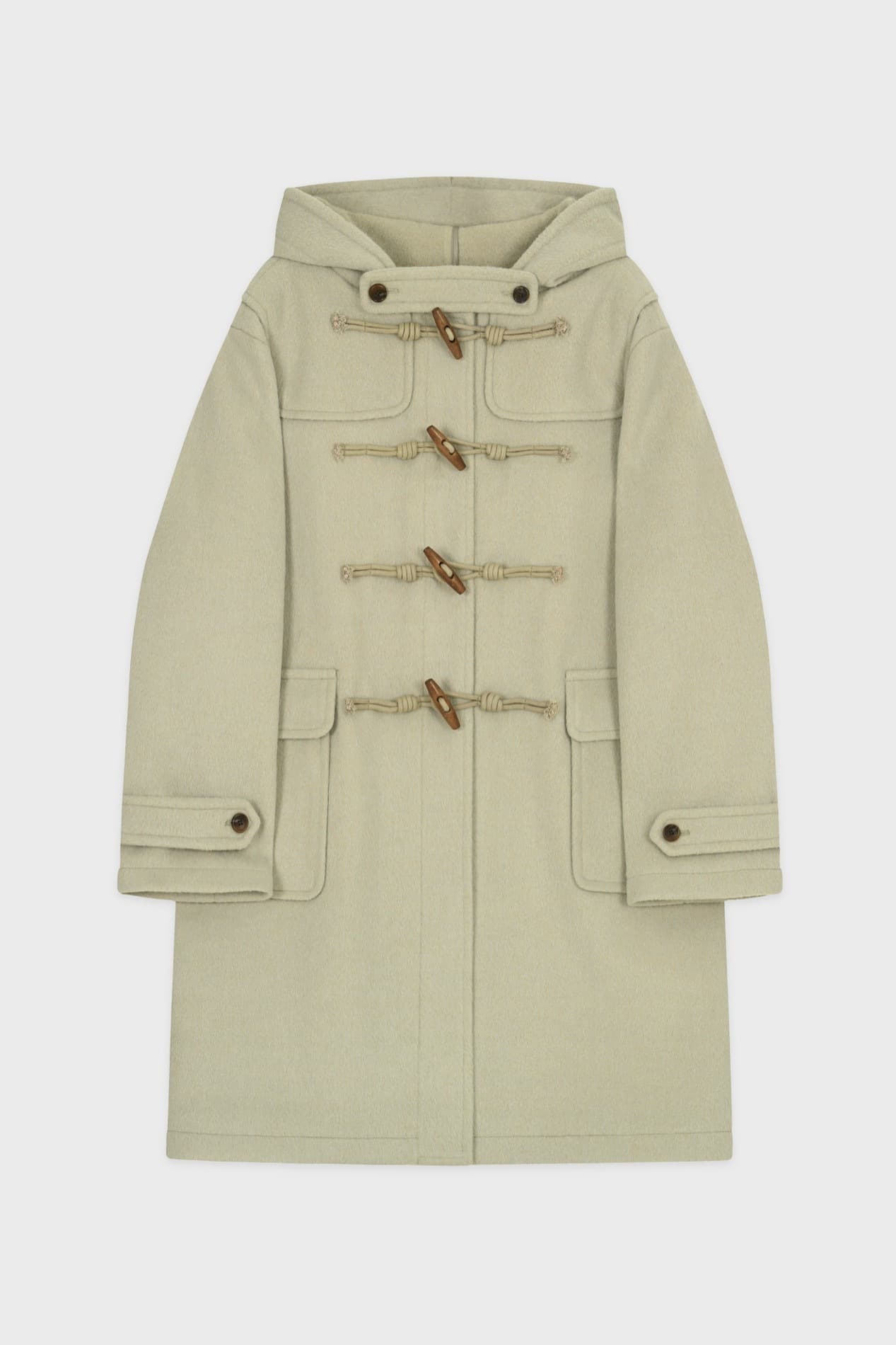 Classic Duffel Long Coat (Light Khaki)