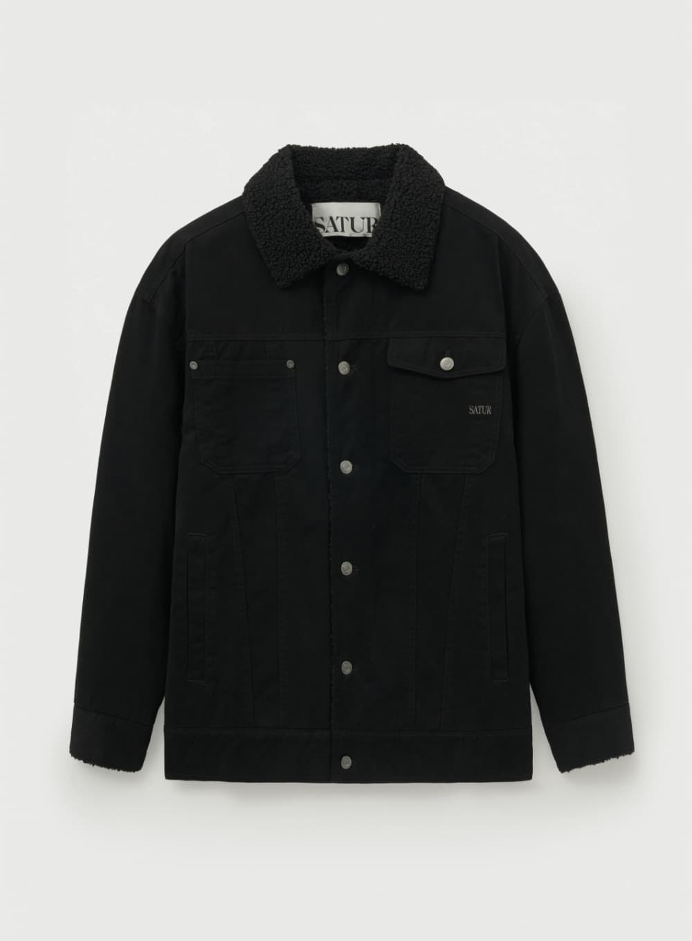 Maron Trucker Jacket - Black