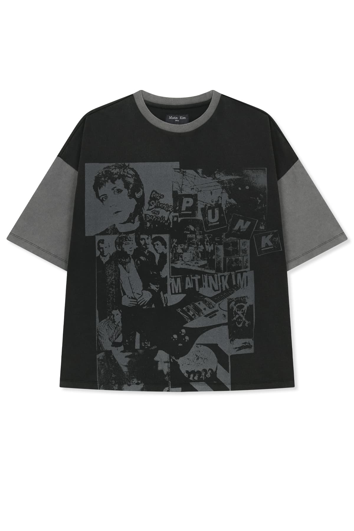 MATIN PUNK GRAFFITI TOP FOR MEN IN BLACK