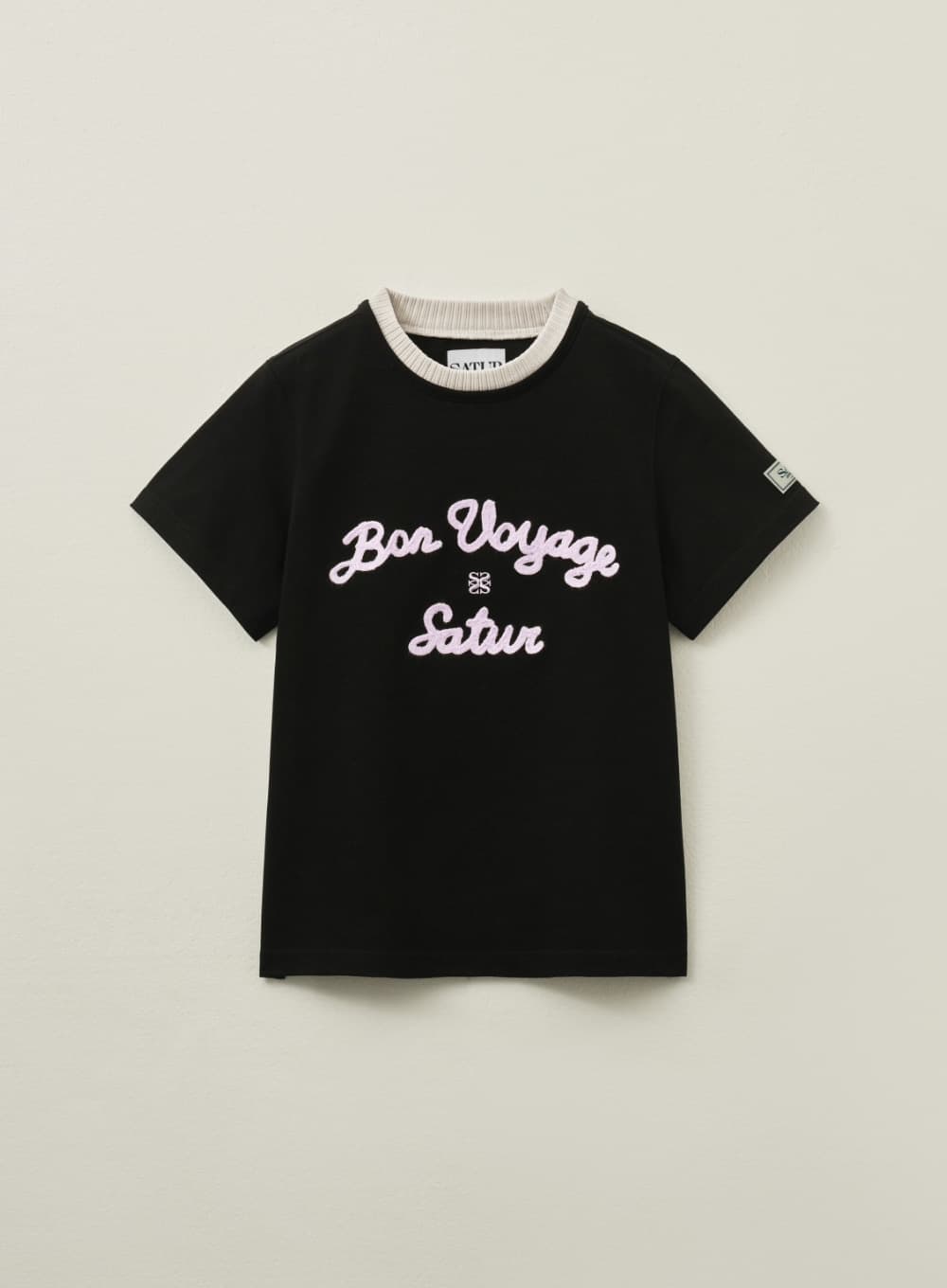 (W) Satur Logo Voyage T-Shirt - Art Pink