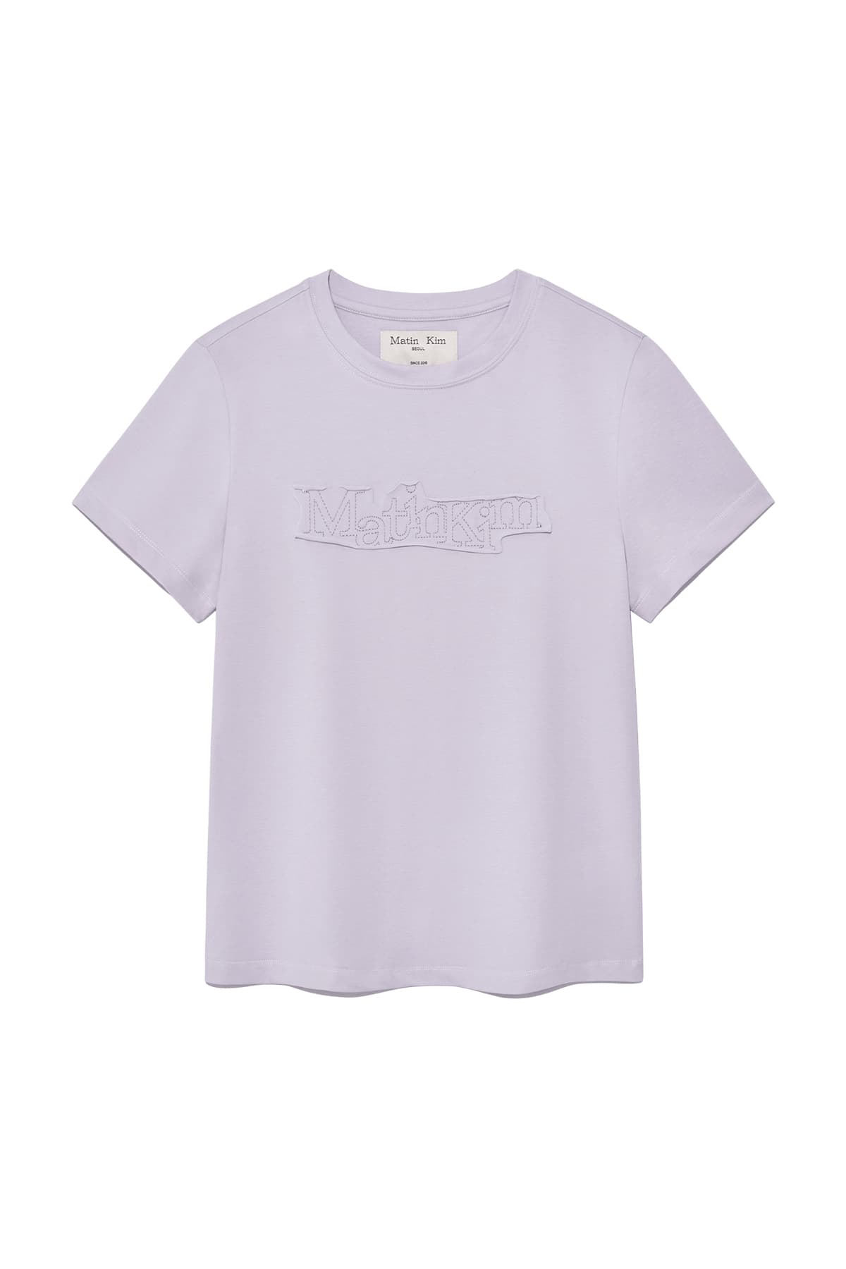 APPLIQUE LOGO PATCH TOP IN LILAC
