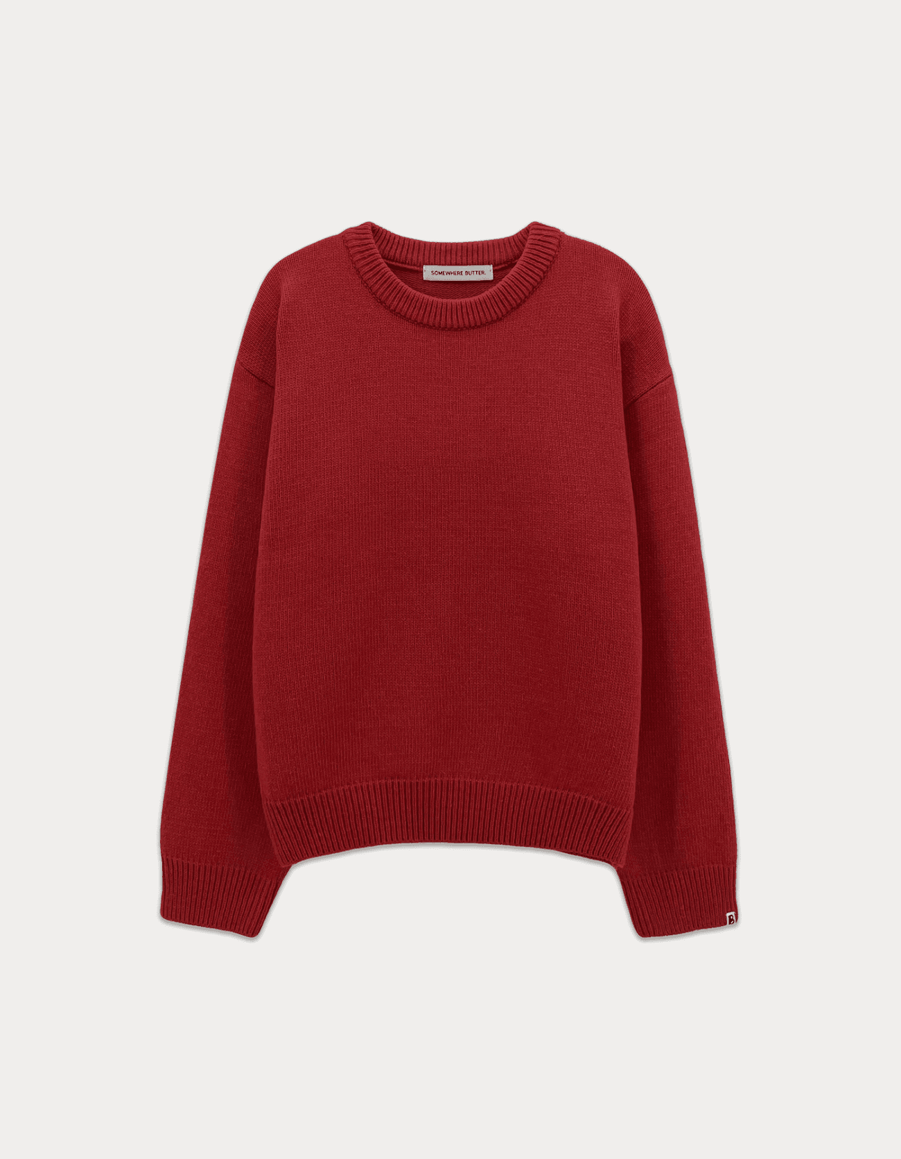 Essential Wool Round Knit - Red