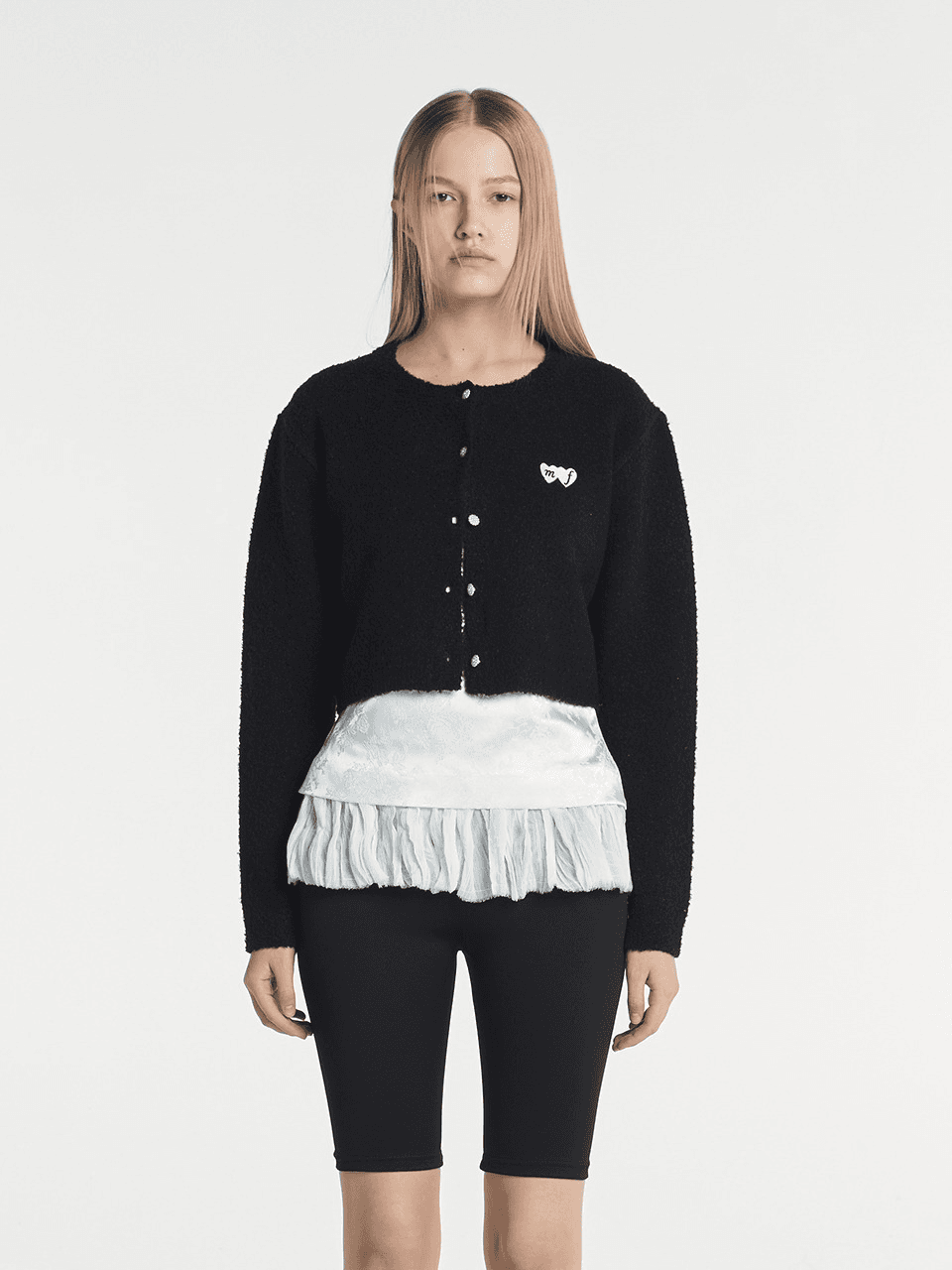 MF BOUCLE CARDIGAN (BLACK)
