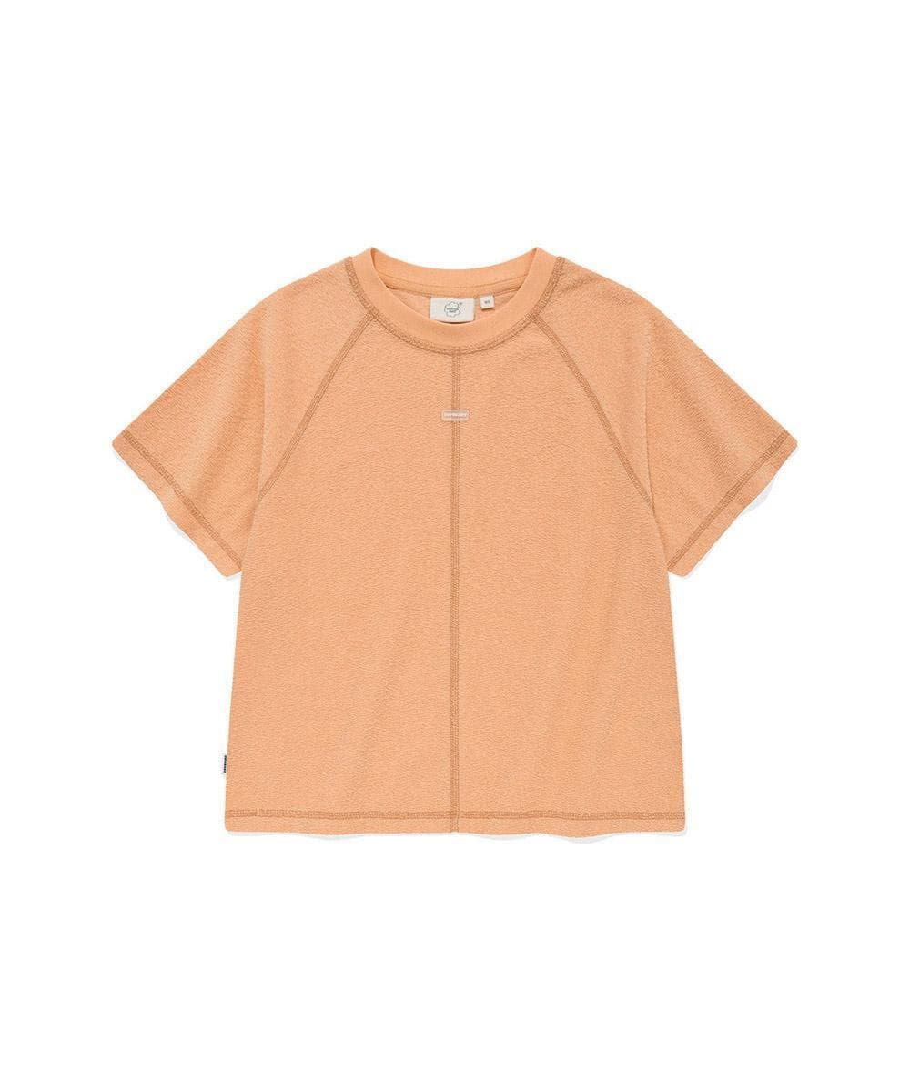 우먼 슬릿 테리 티셔츠 Salmon