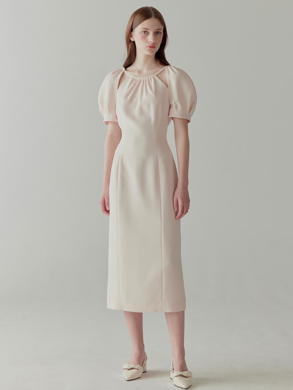 Classic Halter Neck Dress(5color)