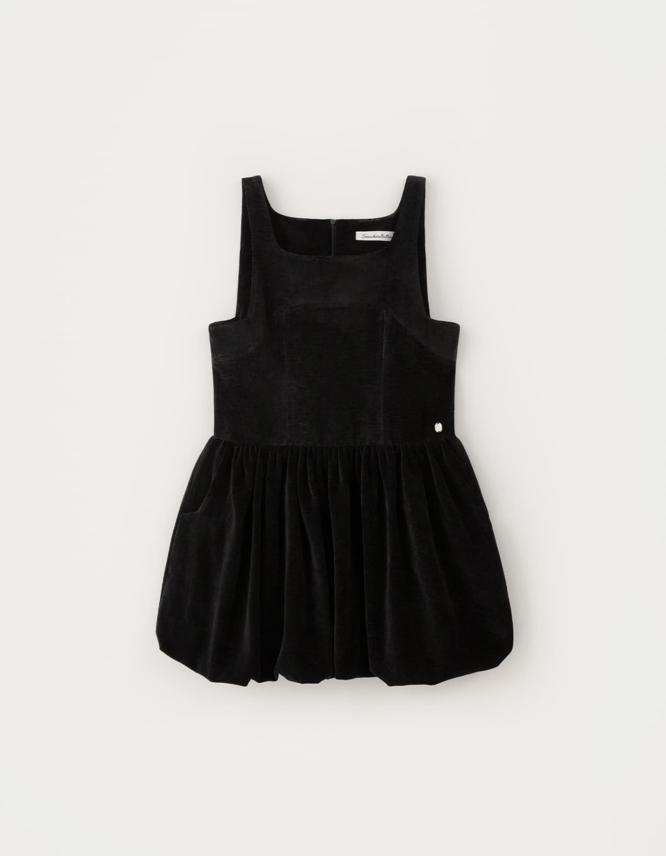 Sonia Velvet Mini Dress - Black
