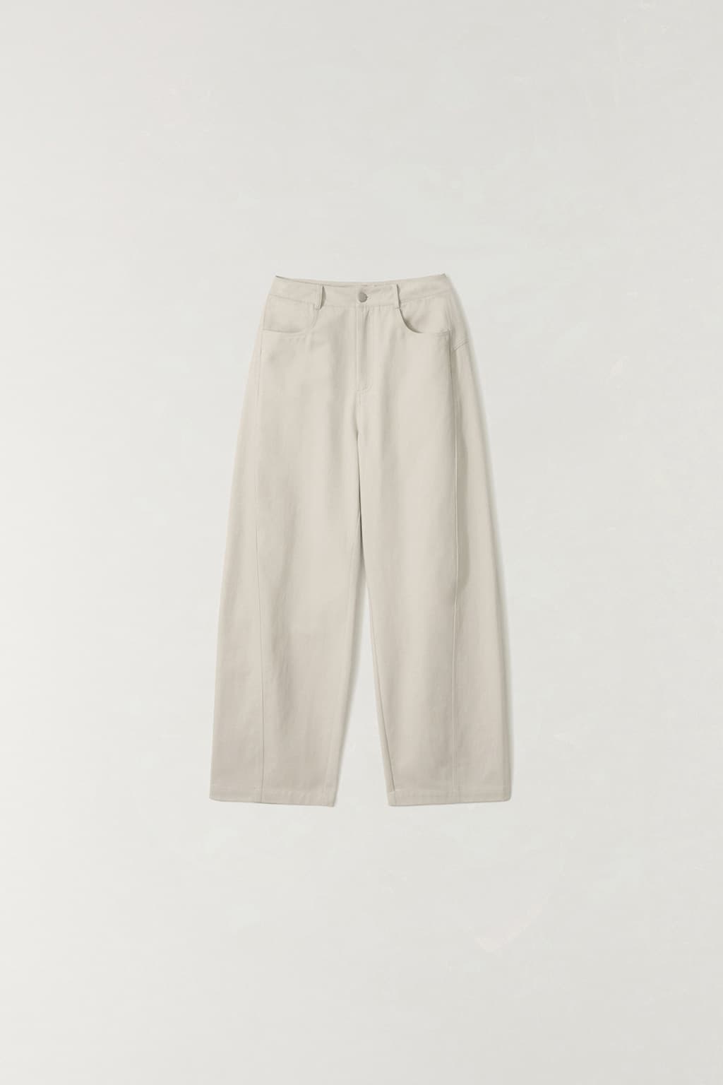 커브드 릴렉스 팬츠 NATURAL