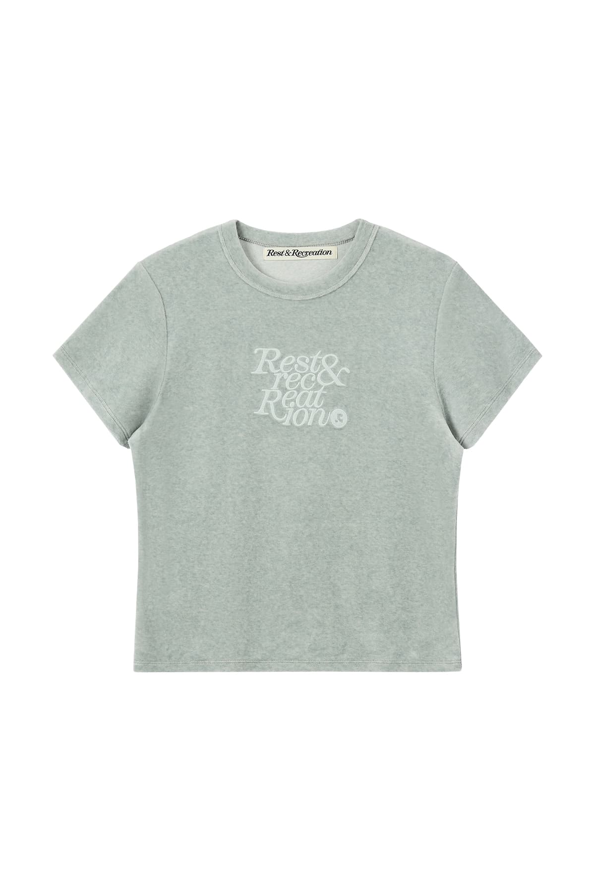 VELVET LOGO T-SHIRT - MINT