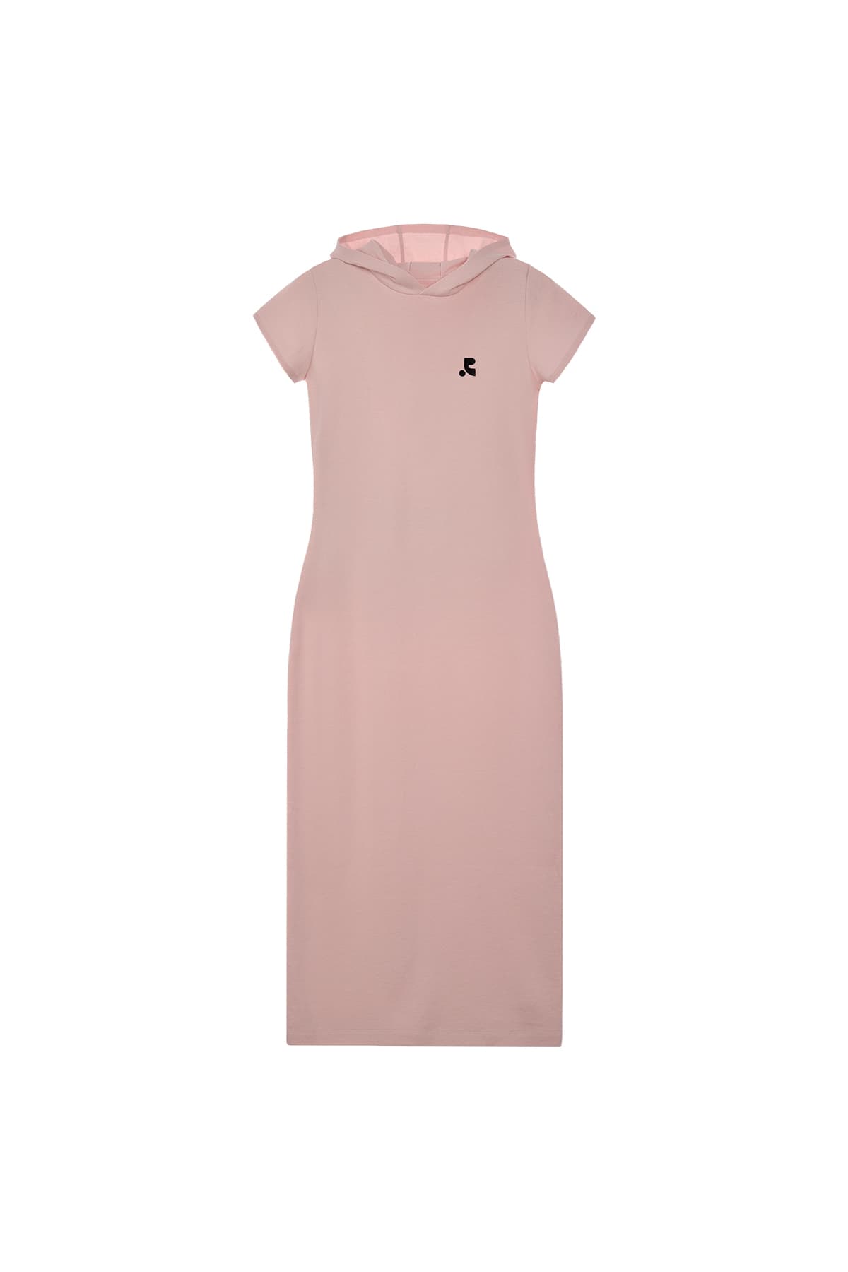 HOOD MAXI DRESS - PINK