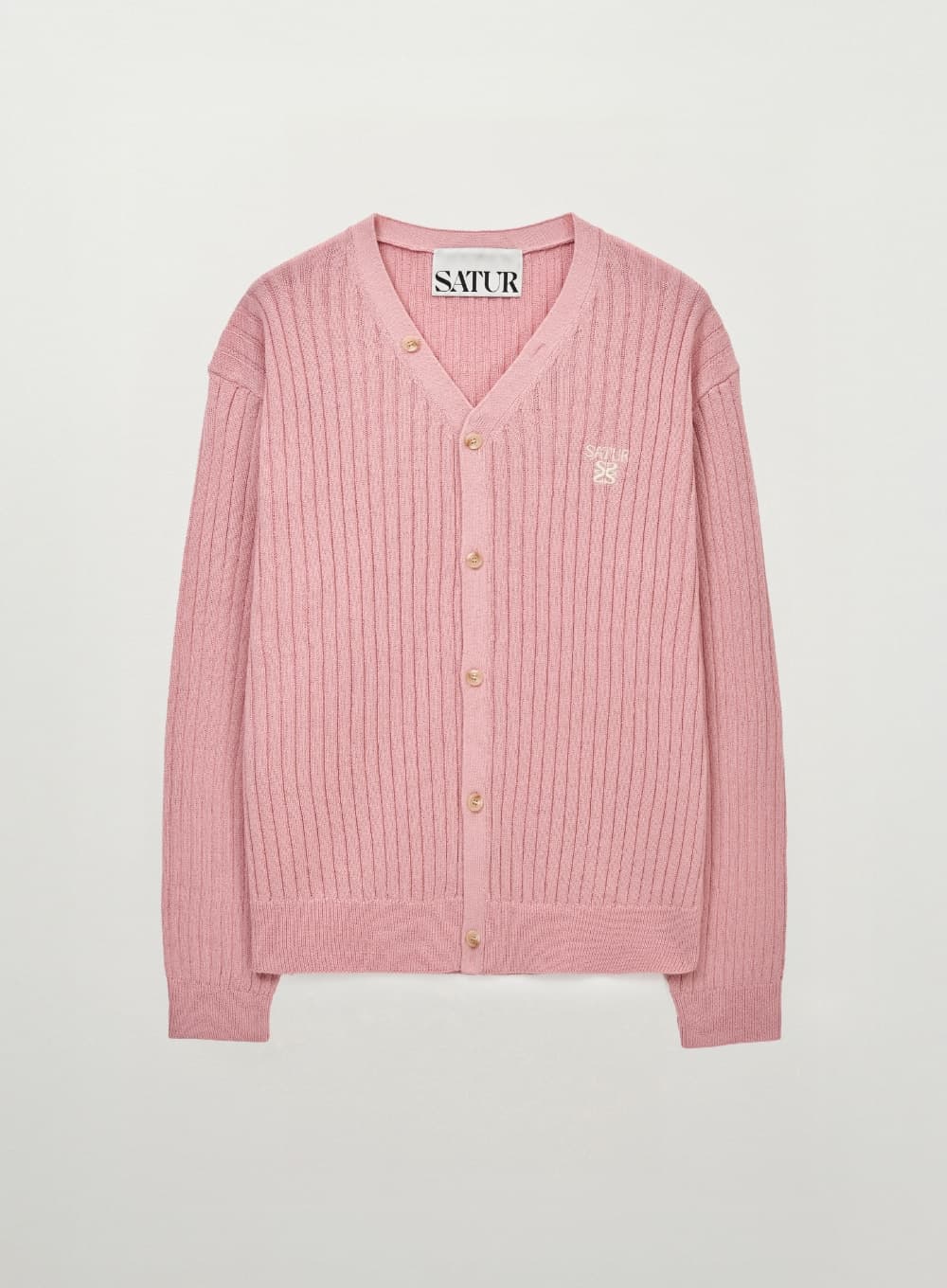 Faro Linen Cardigan - Pink
