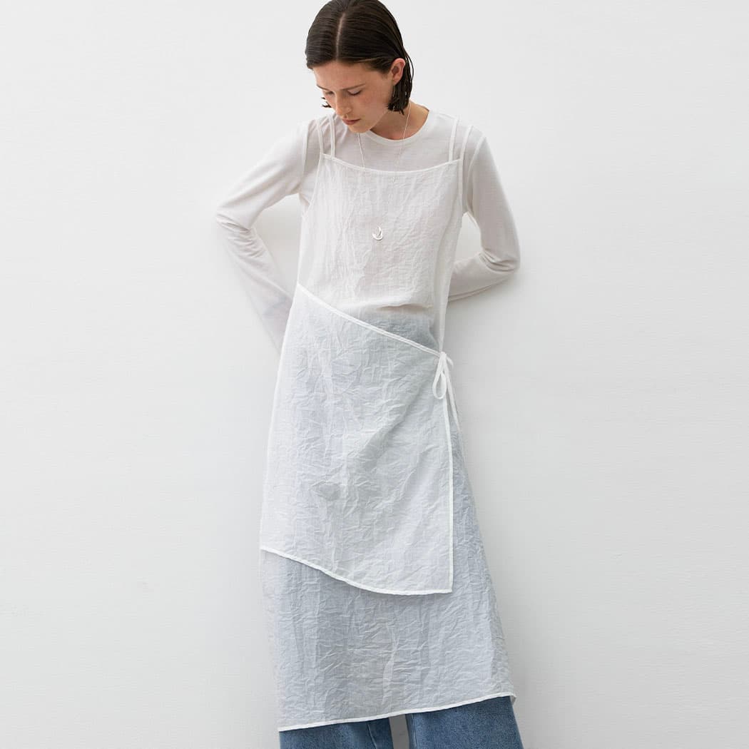(OP-6305)LINDA STRING SHEER LAYERED DRESS